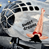 nose art, acrylic painting